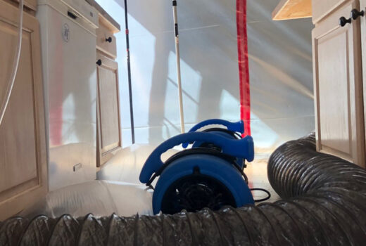 Zipwall Water Restoration Remediation Containment With Zipper Door