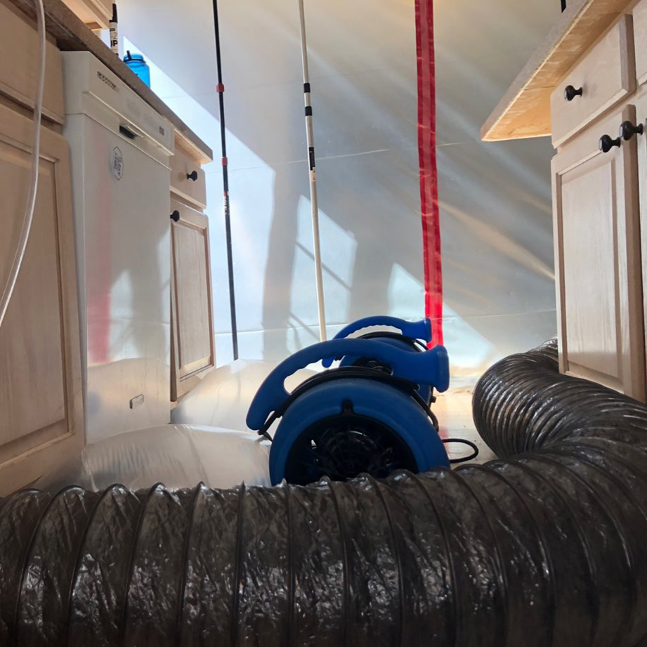 Zipwall Water Restoration Remediation Containment With Zipper Door